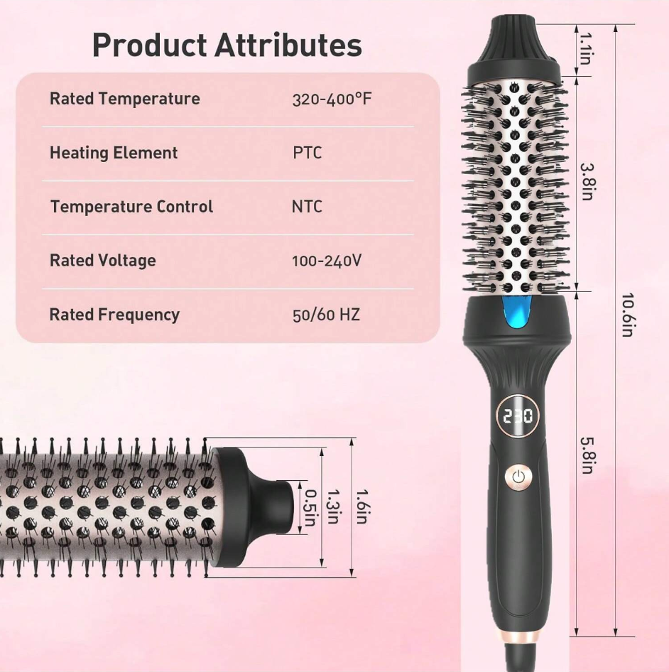 Cedcer Thermal Brush38MM Thermal Brush Cedcer Curling Brush